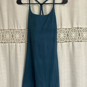 Halara teal everyday exercise active dress with shorts